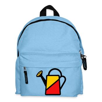 Arrosoir Bicolore Outil Jardinier Potager - Sac à dos Enfant - bleu clair - Devant