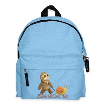 Zieh Nicht So – Langsame Freundschaft - Kinder Rucksack - Hellblau - Vorne