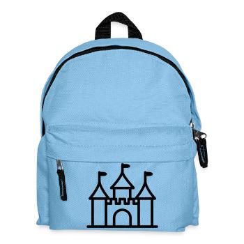 castle - Kids' Backpack - light blue - Front