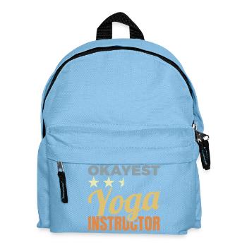 Funny yoga teacher - Kids' Backpack - light blue - Front