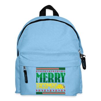Taco Ugly Christmas Weihnachten Tacos - Kids' Backpack - light blue - Front