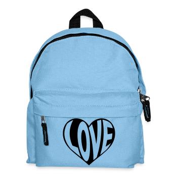 Love Heart, Love Heart Motif - Kids' Backpack - light blue - Front