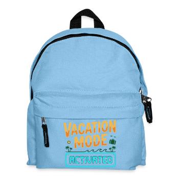 Vacation Mode Activated - Kids' Backpack - light blue - Front