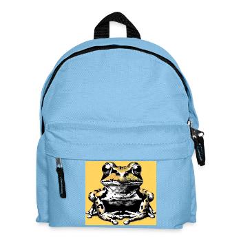 frog - Kids' Backpack - light blue - Front