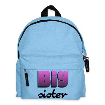 Lettrage de grande sœur pour la grande sœur - Sac à dos Enfant - bleu clair - Devant