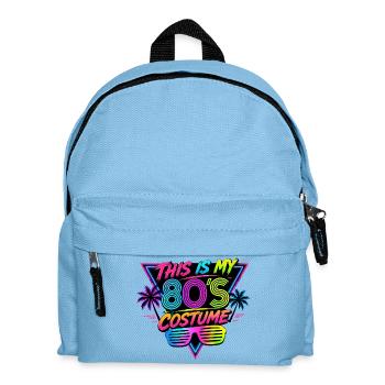 This Is My 80's Costume 80s - Kids' Backpack - light blue - Front