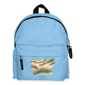Sylt Dunes | Vintage North Sea Poster - Kids' Backpack - light blue - Front