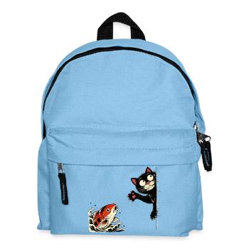 Koi Fish Koi Carp KOI CAT Koi - Kids' Backpack - light blue - Front