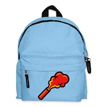 Bengal Fire Pyro Smoke Icon - Kids' Backpack - light blue - Front