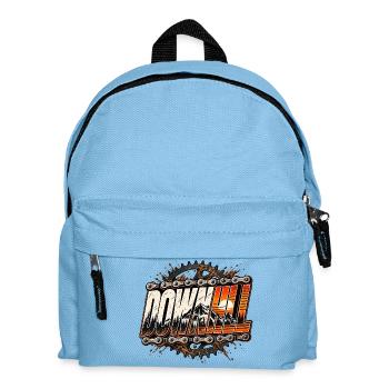 Downhill Fahrrad Leidenschaft Hobby Fahrrad fahren - Kinder Rucksack - Hellblau - Vorne