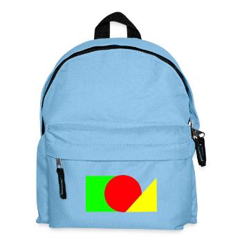Cercle rouge rencontre vert-jaune - Sac à dos Enfant - bleu clair - Devant