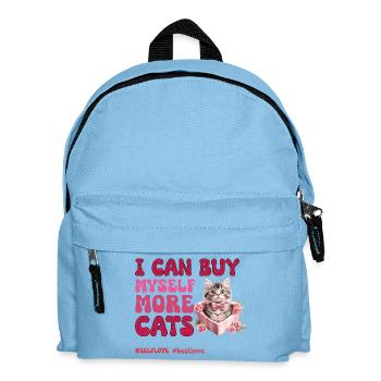 Valentine's Day Cat - Kids' Backpack - light blue - Front