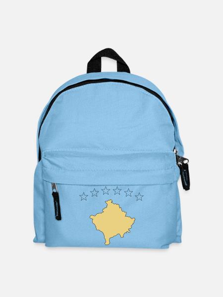 kosovo - Kinder Rucksack - Hellblau