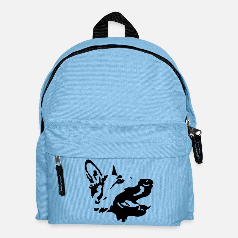 Schäferhund - Kinder Rucksack - Hellblau