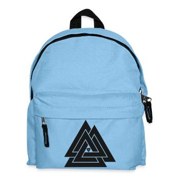 Valknut symbole viking - Sac à dos Enfant - bleu clair - Devant
