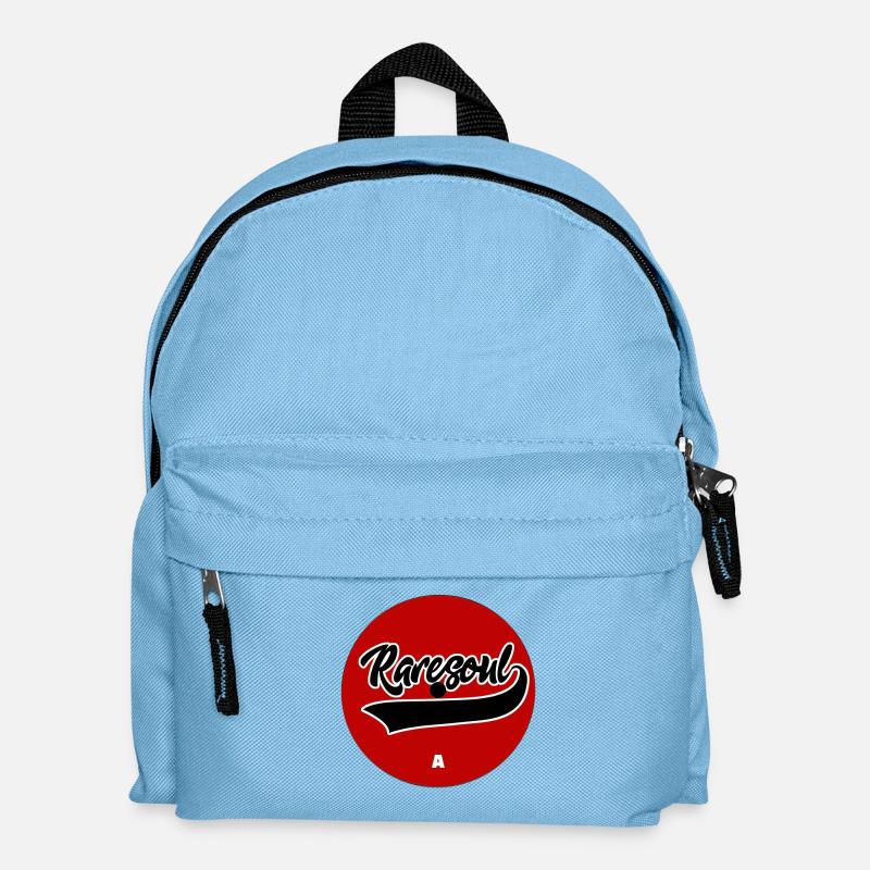 Rare Soul Vinyl Record Label Red Side A - Kids' Backpack - light blue