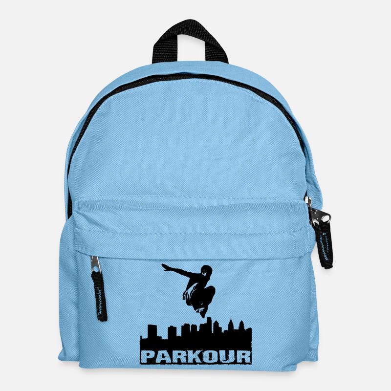 Parkour - Kinder Rucksack - Hellblau
