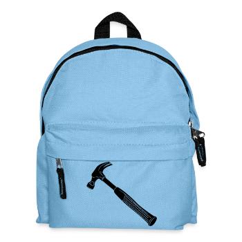 Hammer for carpenter - Kids' Backpack - light blue - Front