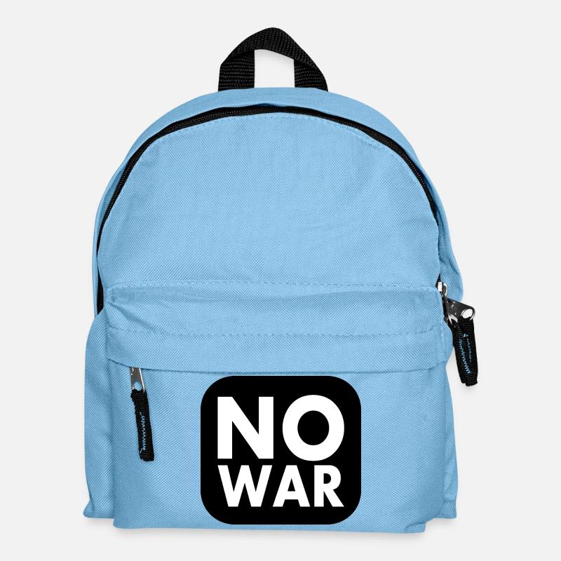 No war - Kids' Backpack - light blue