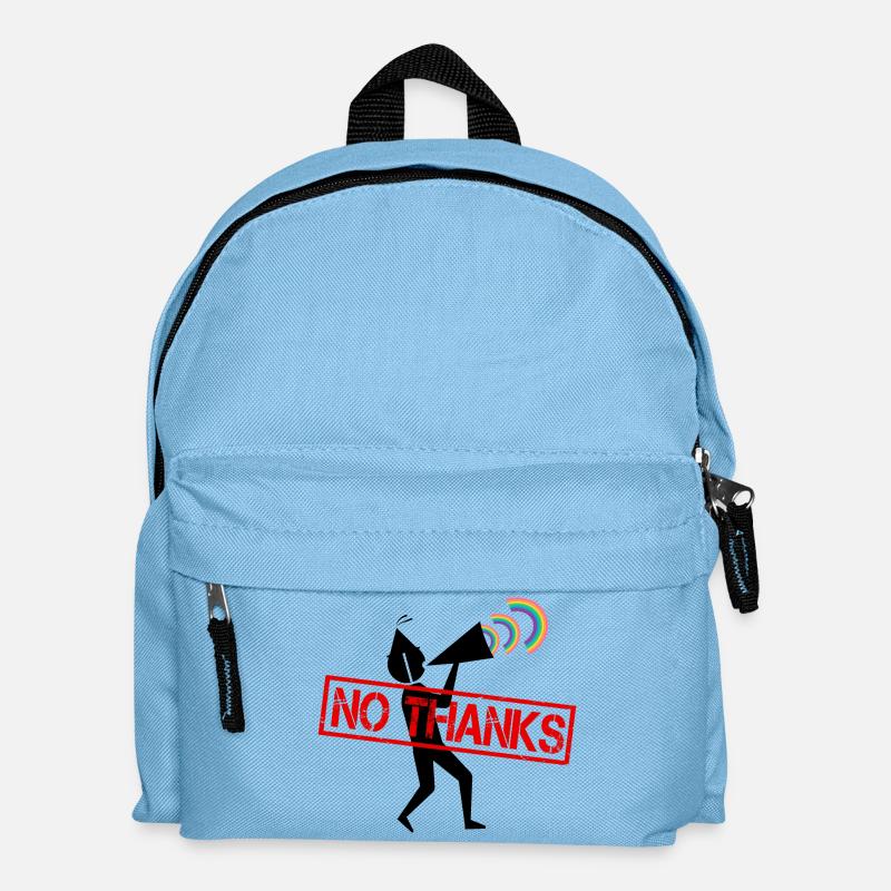 No Thanks - Kinder Rucksack - Hellblau