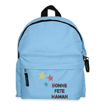 BONNE FÊTE. FÊTE DES MÈRES. FÊTE DES PÈRES. FÊTE - Sac à dos Enfant - bleu clair - Devant