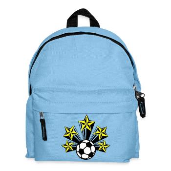 Football avec des stars - Sac à dos Enfant - bleu clair - Devant