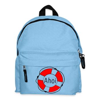 Rettungsring - Kinder Rucksack - Hellblau - Vorne