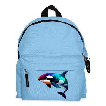 Killer whale - Kids' Backpack - light blue - Front