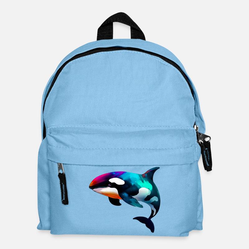 Schwertwal - Kinder Rucksack - Hellblau