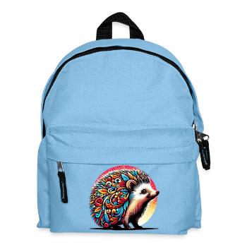 Igel - Kinder Rucksack - Hellblau - Vorne