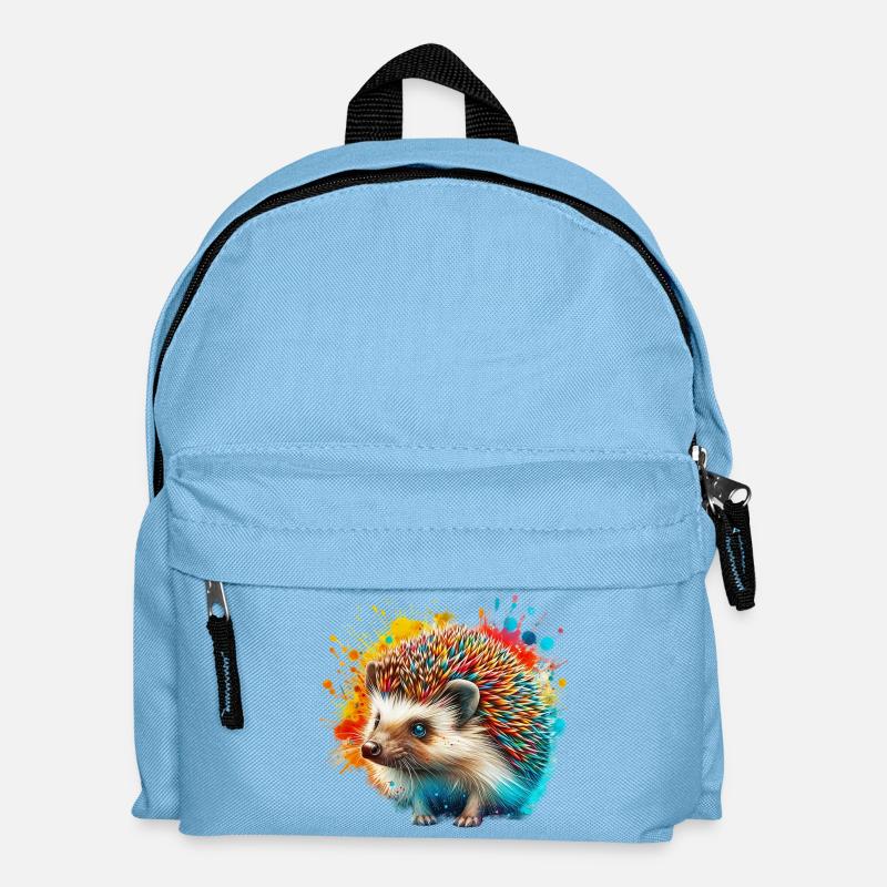 Igel - Kinder Rucksack - Hellblau