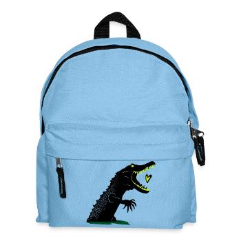 Crocodile I like you to eat - Kids' Backpack - light blue - Front