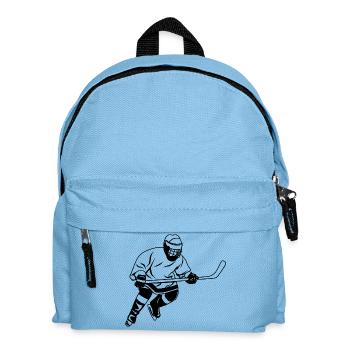 Eishockey Artwork - Kinder Rucksack - Hellblau - Vorne