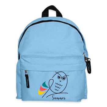 HOLIDAY. HAPPY HOLIDAYS. MISTRESS. MASTER. TEACHER - Kids' Backpack - light blue - Front