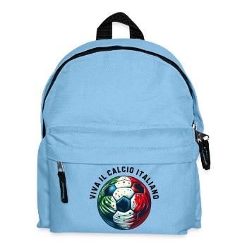 Italian football - Kids' Backpack - light blue - Front