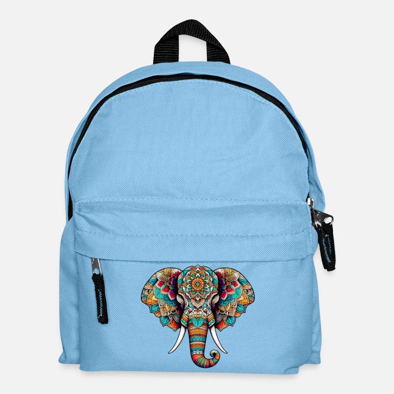 Elefant - Kinder Rucksack - Hellblau