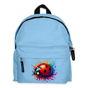 Marienkäfer - Kinder Rucksack - Hellblau - Vorne