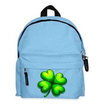 Trèfle à quatre feuilles - Sac à dos Enfant - bleu clair - Devant