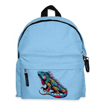 Iguana - Kids' Backpack - light blue - Front