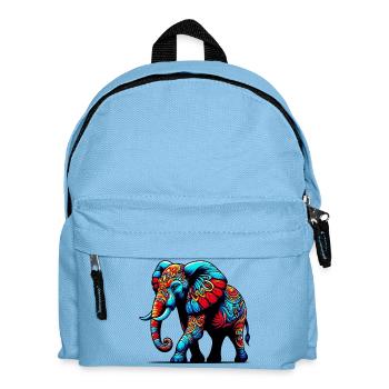 Éléphant - Sac à dos Enfant - bleu clair - Devant