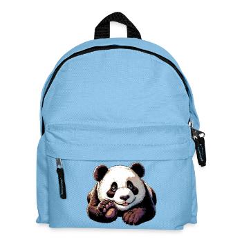 Panda - Kinder Rucksack - Hellblau - Vorne