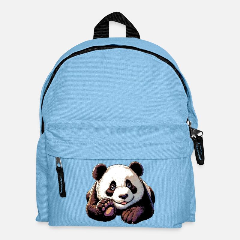 Panda - Kinder Rucksack - Hellblau