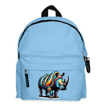 Rhinoceros - Kids' Backpack - light blue - Front