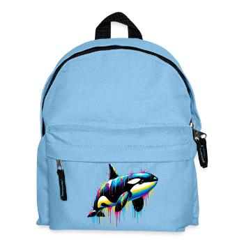 Killer whale - Kids' Backpack - light blue - Front