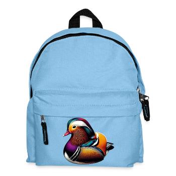Mandarin duck - Kids' Backpack - light blue - Front