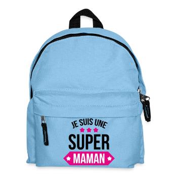 Je suis une super maman - Sac à dos Enfant - bleu clair - Devant