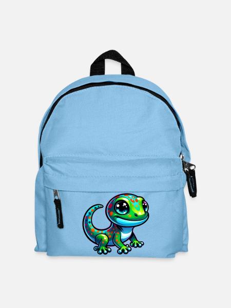 Gecko - Kinder Rucksack - Hellblau