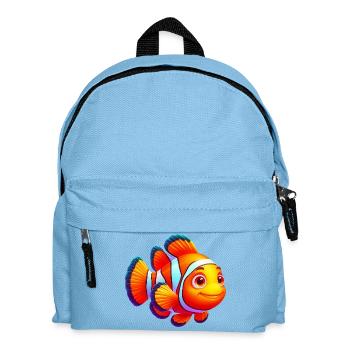 Clownfisch - Kinder Rucksack - Hellblau - Vorne