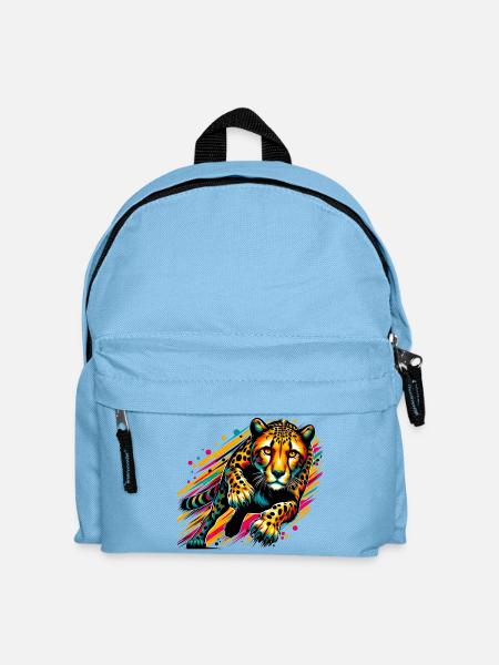Gepard - Kinder Rucksack - Hellblau