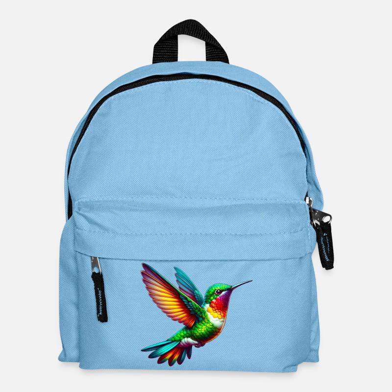 Kolibri - Kinder Rucksack - Hellblau